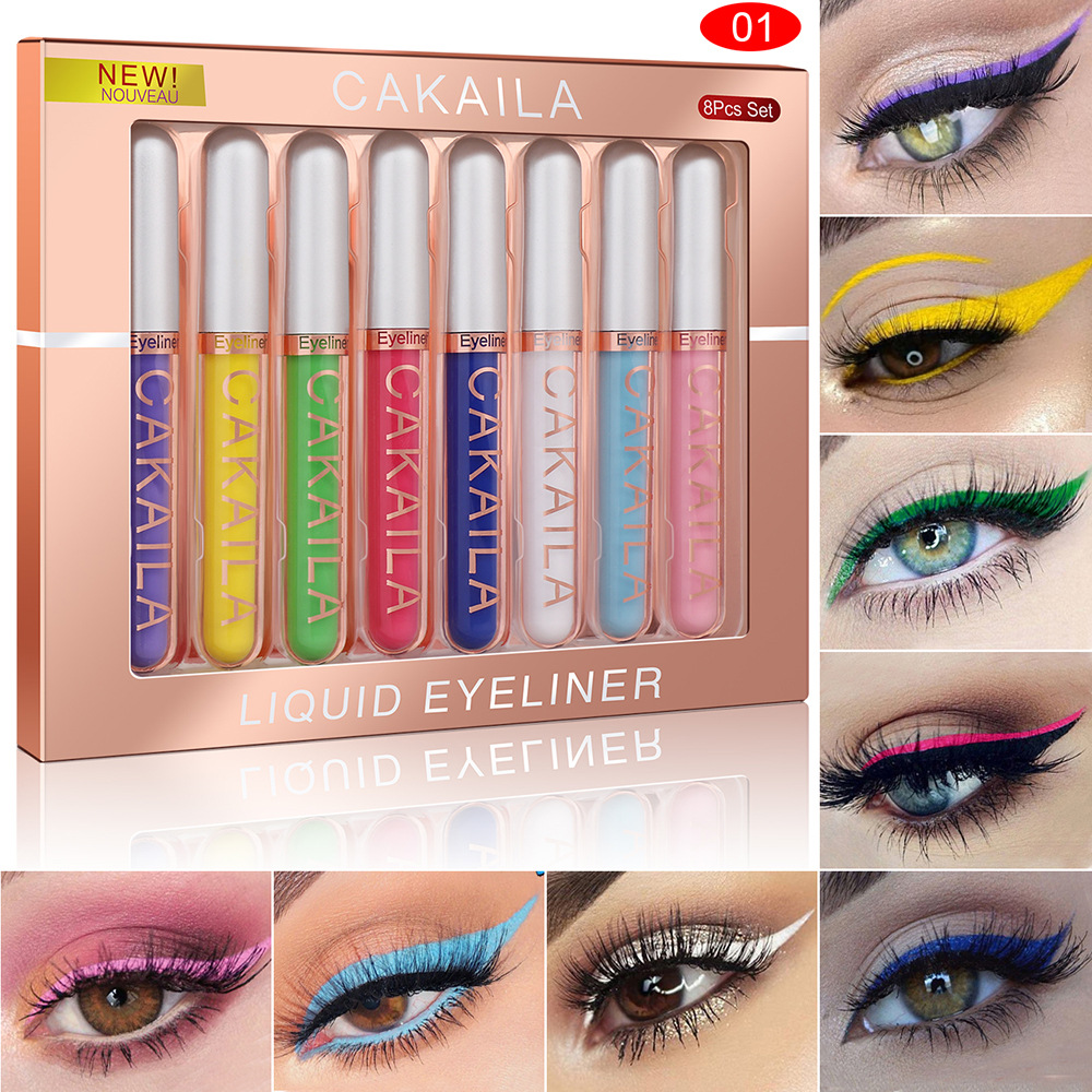 8-Color Set Waterproof Eyeline - огляд і ціна Waterproof Liquid Eyeliner Pen