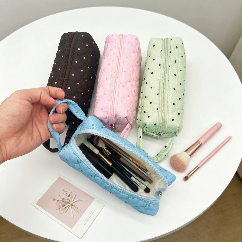 Portable Polka Dot Cosmetic Ba - огляд і ціна Makeup