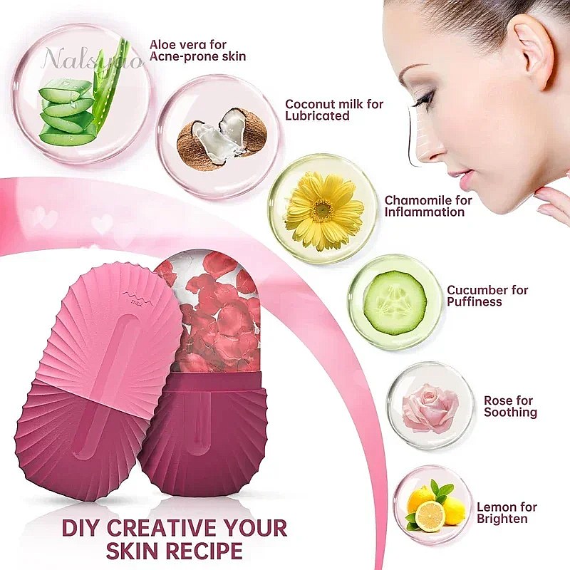 Ice Face Roller 1PCS Silicone  - огляд і ціна Face Ice Roller Puffiness