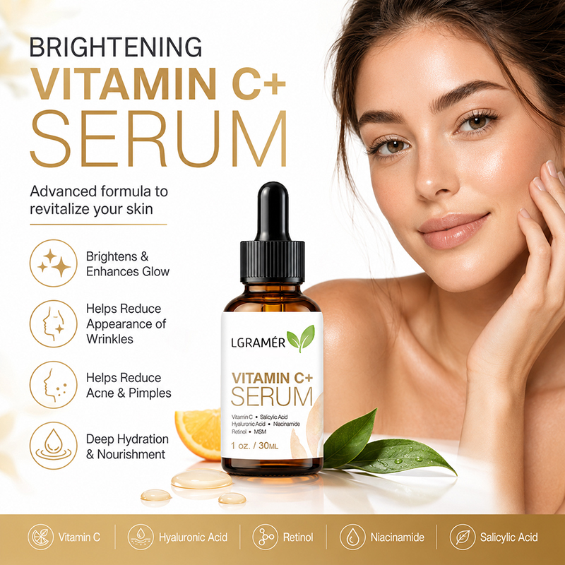 Vitamin C+ Facial Serum With H - огляд і ціна Hyaluronic Acid Facial Serum