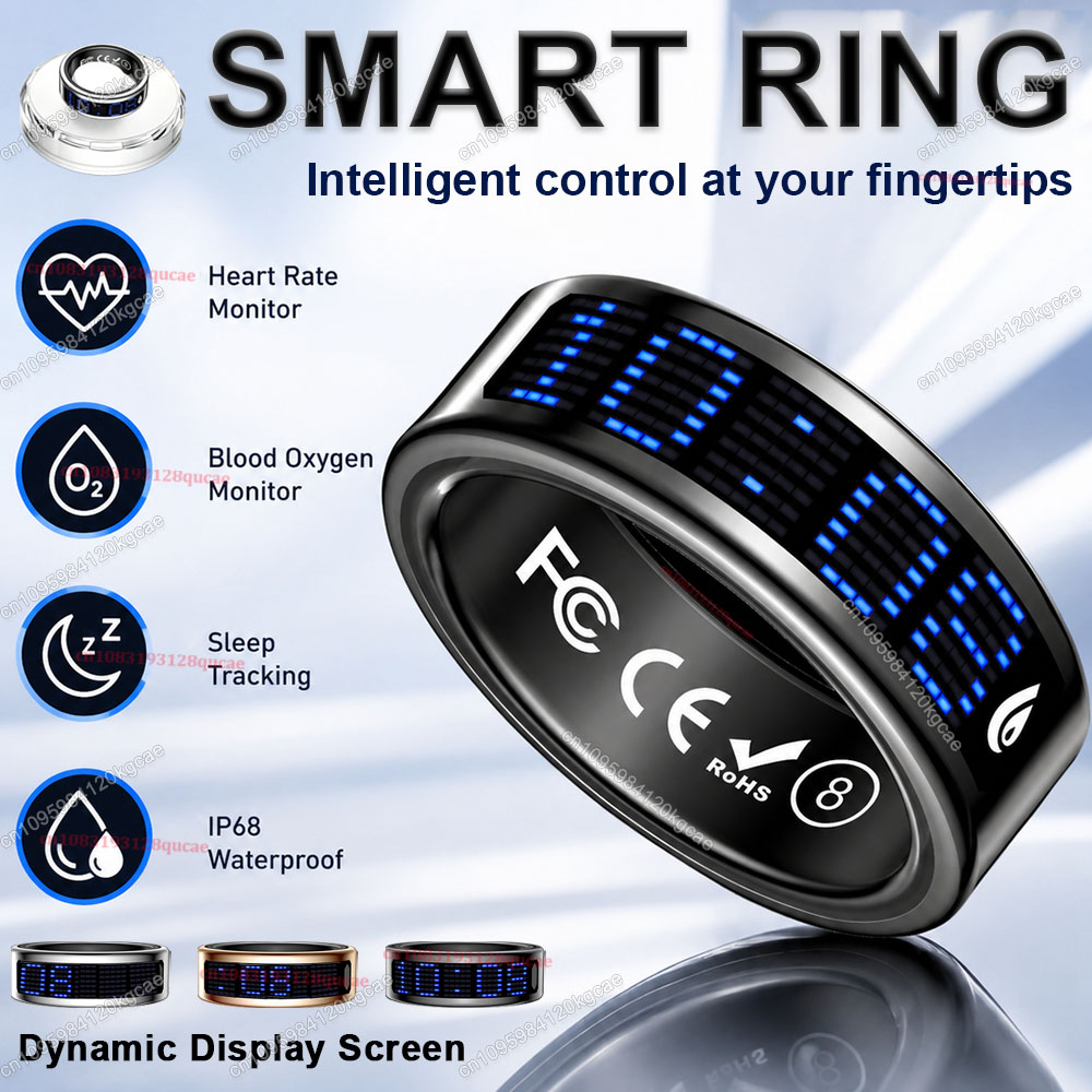 Smart Ring Display Screen Touc - огляд і ціна Health Monitors