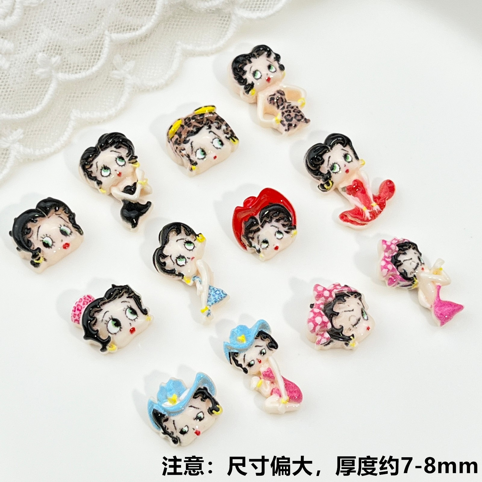 100pcs Cartoon Betty Nail Art  - огляд і ціна Nail Art