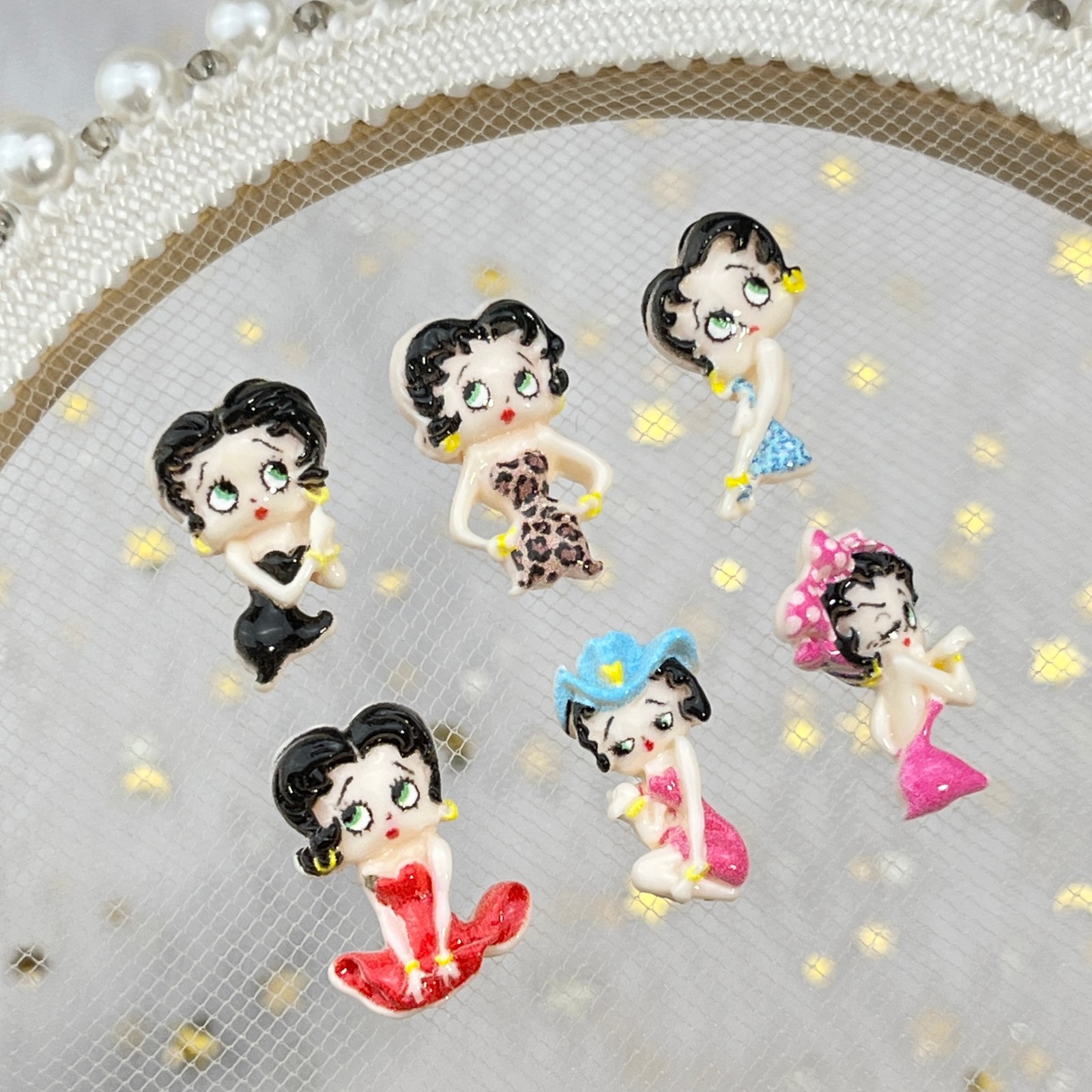 100pcs Cartoon Betty Nail Art  - огляд і ціна Nail Art