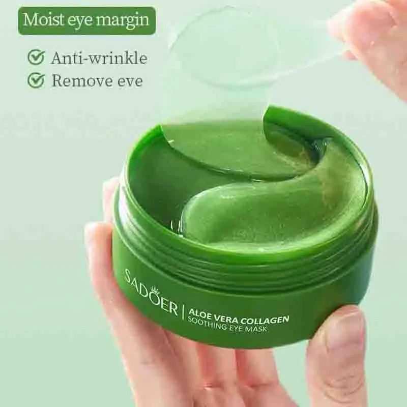 60pcs Aloe Vera Collagen Eye M - огляд і ціна Collagen Under Eye Patches