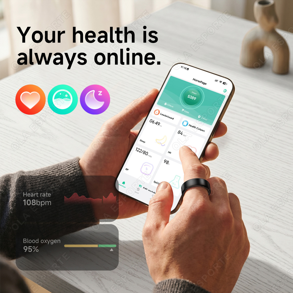 R10 Smart Ring with Charging C - огляд і ціна Health Monitors