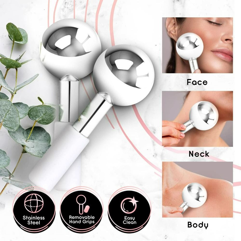 Cryo Face Massager Ice Globes  - огляд і ціна Face Ice Roller Puffiness