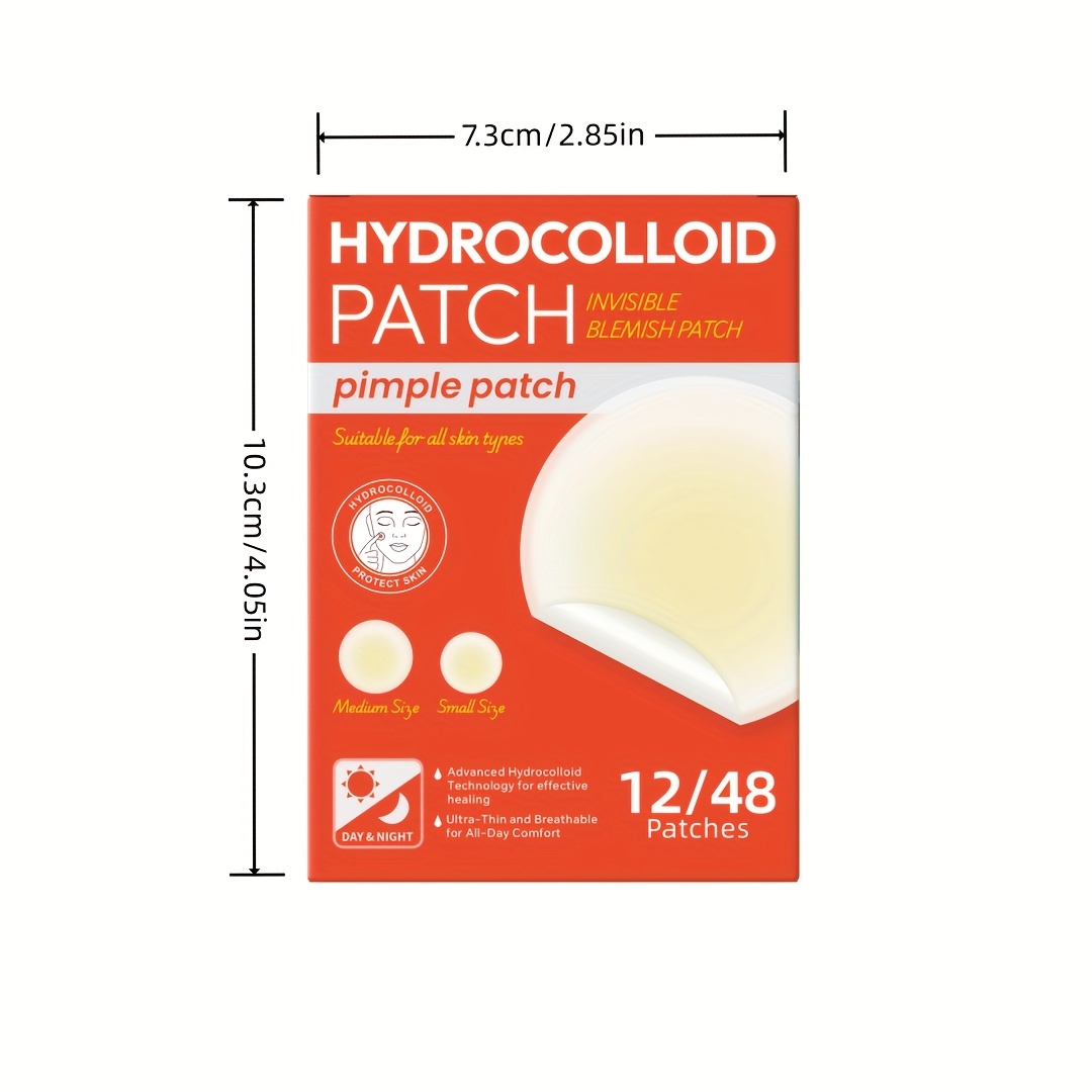 48 PCS Hydrocolloid Acne Patch - огляд і ціна Hydrocolloid Pimple Patch