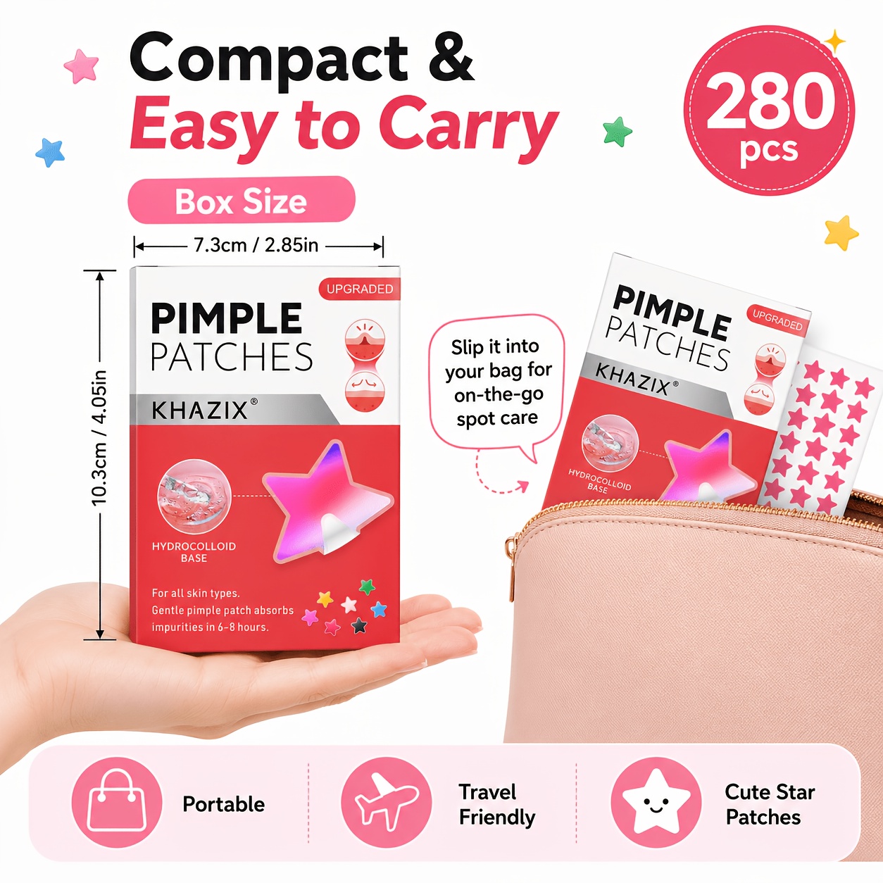 280pcs Star Pimple Patches, 7  - огляд і ціна Hydrocolloid Pimple Patch