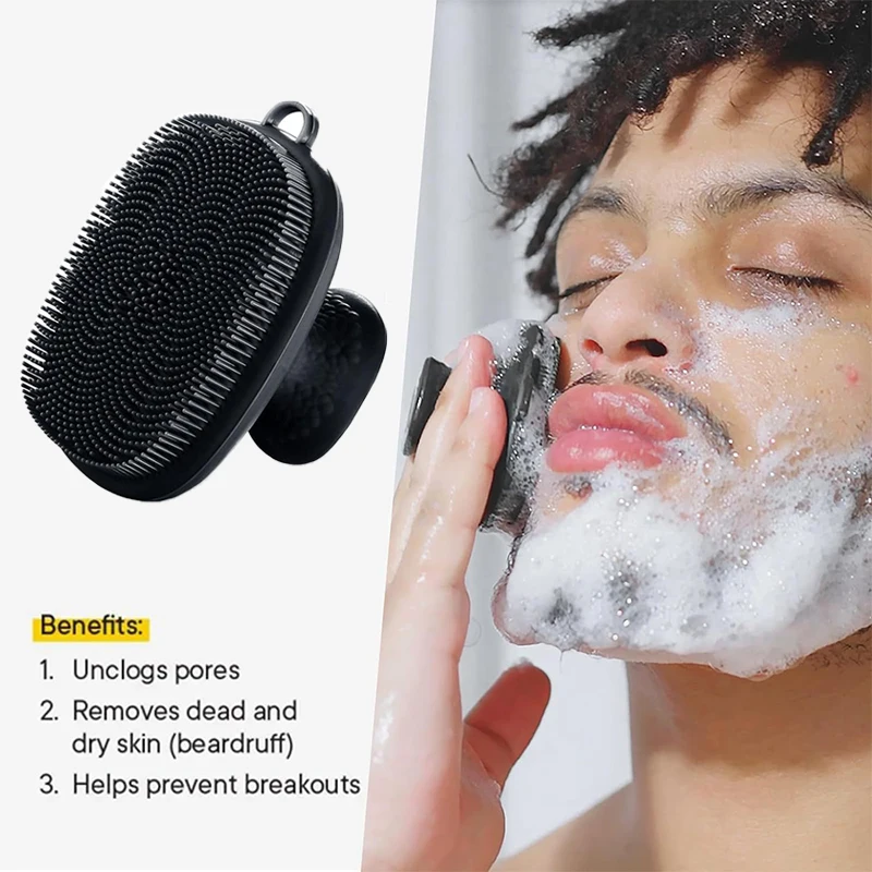 Silicone Face Scrubber for Men - огляд і ціна Silicone Face Scrubber Electric