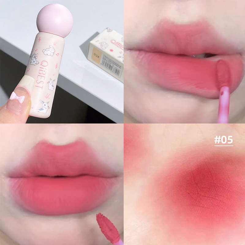 QIBEST Cute Velvet Matte Lip M - огляд і ціна Matte Velvet Lip Tint Long Lasting