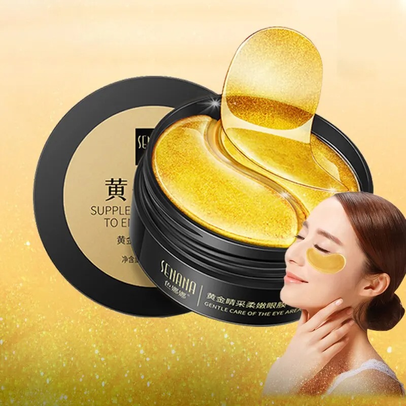 60pcs Golden Moisturizing Eye  - огляд і ціна Collagen Under Eye Patches